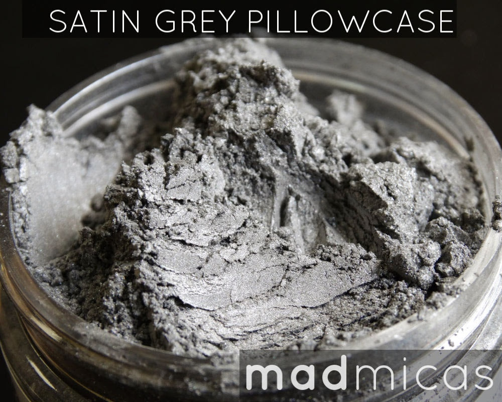 Satin Grey Pillowcase Mica